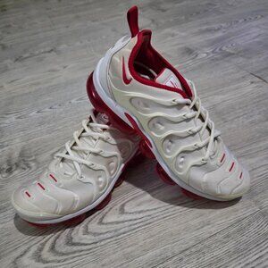 Nike Air Vapormax Plus -White University Red -Men's Size 11